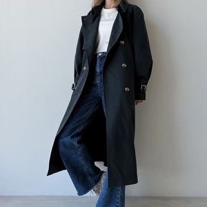 ZARA BLACK SUEDE COAT